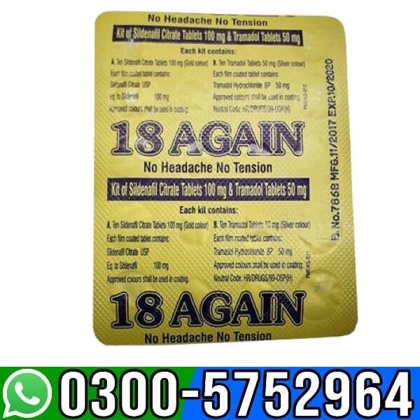 18 Again Sildenafil Citrate Tablets In Pakistan