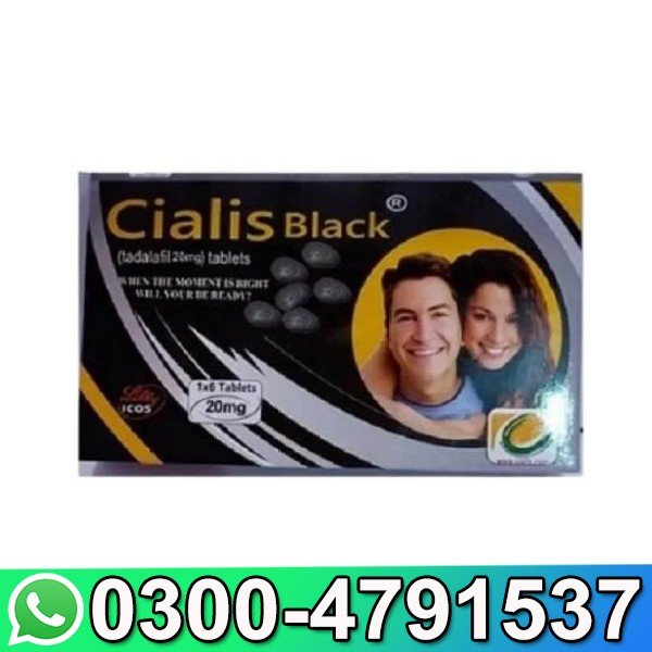 Cialis 20mg 6 Tablets Black Made In UK