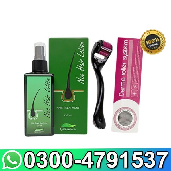 Neo Hair Lotion + Free Derma Roller