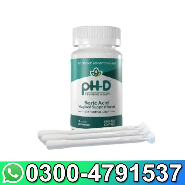 PH-D Feminine Health Boric Vaginal Suppositories In Pakistan