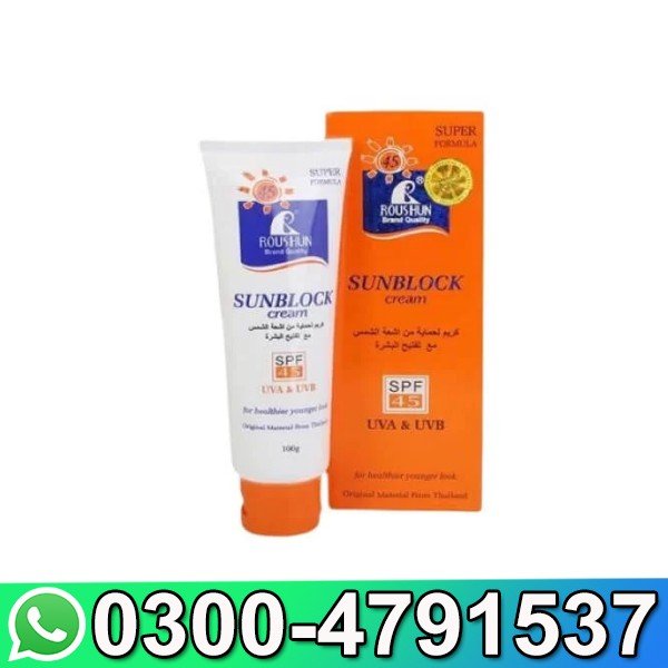 Roushun SPF 60 Sunblock Cream In Pakistan